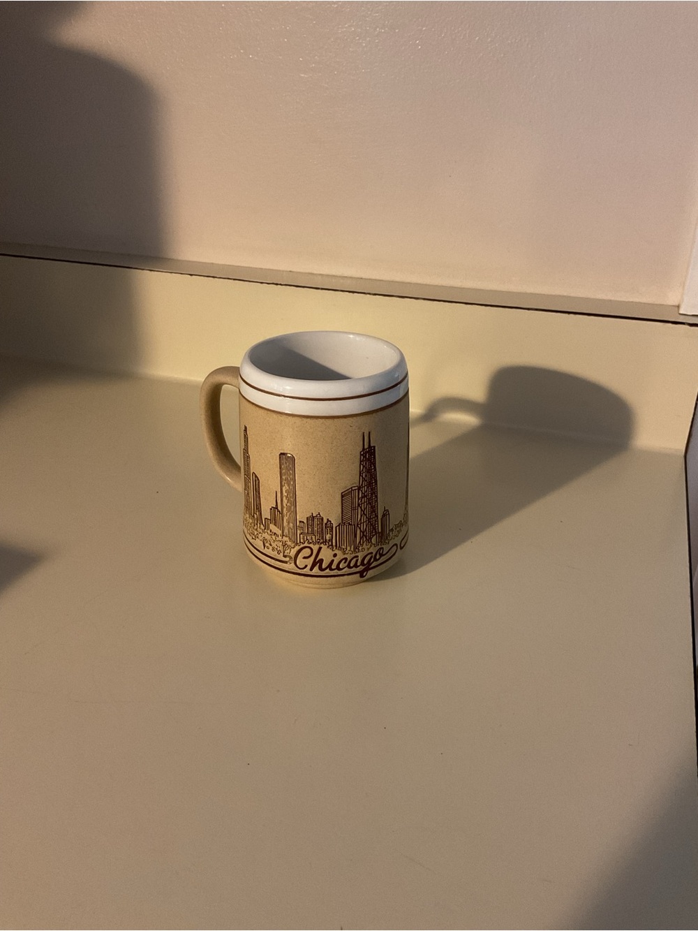 Chicago Skyline Ceramic Coffee Mug - Cream#